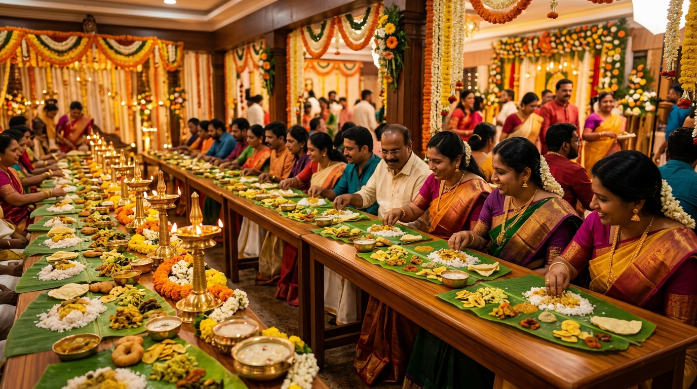 Traditional South Indian Grand Wedding Feast